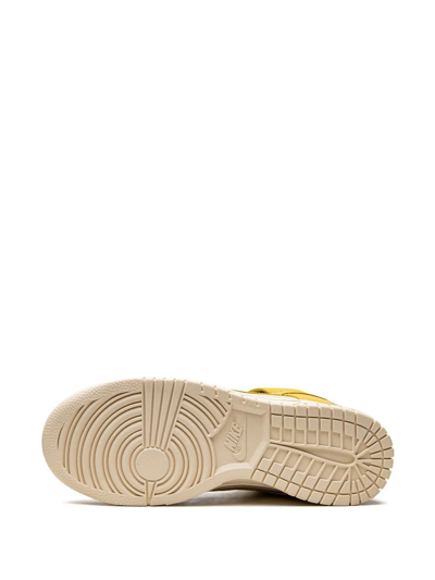 Nike Dunk Low Lx Suede-trimmed Leather Sneakers In Neutrals