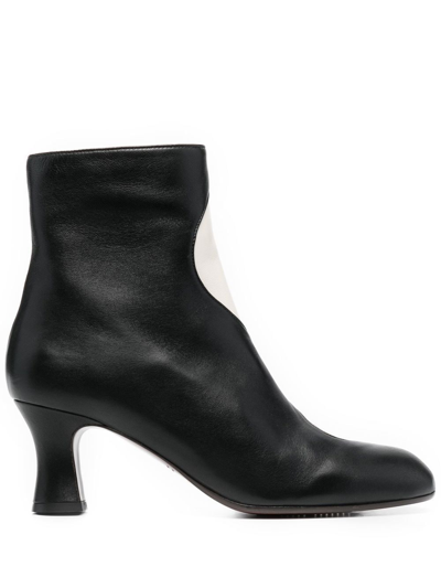 Shop Chie Mihara Akemi Two-tone Ankle Boots In Schwarz