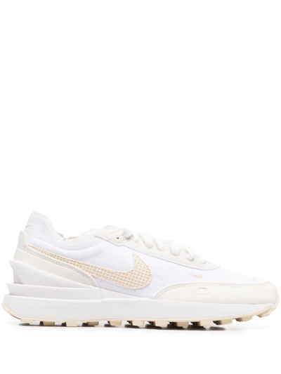 Shop Nike Waffle One Low-top Sneakers In Weiss