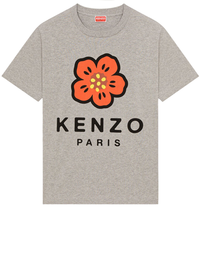 Shop Kenzo Boke Flower T-shirt In Grey