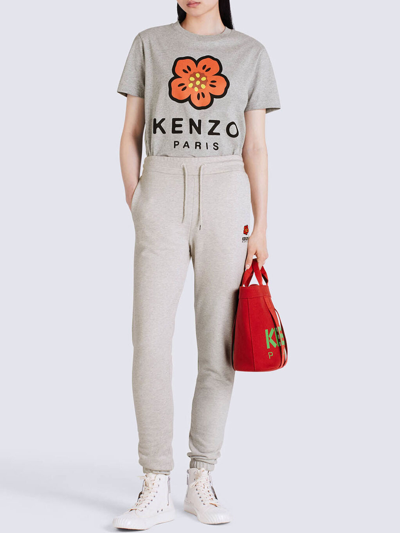 Shop Kenzo Boke Flower T-shirt In Grey