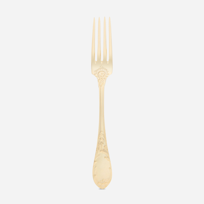 Dolce & Gabbana 24kt Gold-plated Dessert Fork In Multicolor