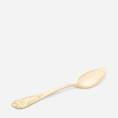 Shop Dolce & Gabbana 24k Gold Plated Soup Spoon In Multicolor