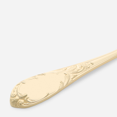 Shop Dolce & Gabbana 24k Gold Plated Soup Spoon In Multicolor