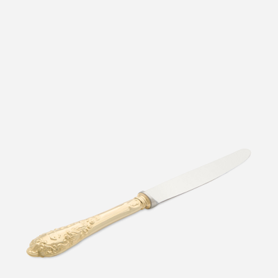 Dolce & Gabbana 24kt Gold-plated Dessert Knife In Multicolor