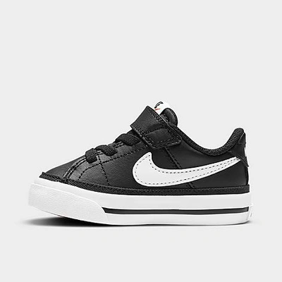 Shop Nike Kids' Toddler Court Legacy Casual Shoes In Black/white/gum Light Brown