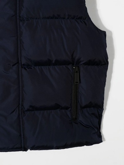 Shop Dsquared2 Padded Zip-up Gilet In Blue