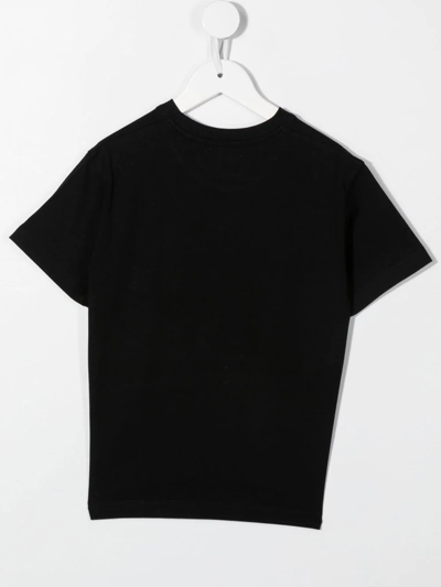 Shop Off-white Embellished-logo Cotton T-shirt In Black
