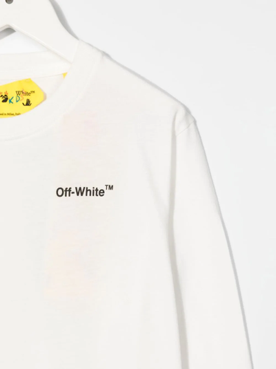Shop Off-white Arrows-motif Cotton T-shirt In White