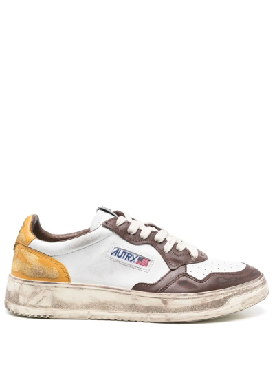 Shop Autry Medalist Super Vintage Sneakers In White
