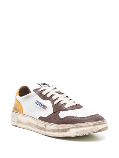 Shop Autry Medalist Super Vintage Sneakers In White
