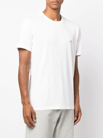 Shop C.p. Company Goggle-print T-shirt In White