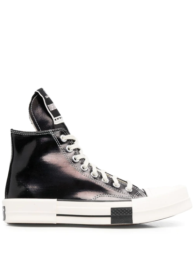 Rick Owens Drkshdw X Converse Drkstar High Top Sneakers - Unisex - Cotton/rubber In Black