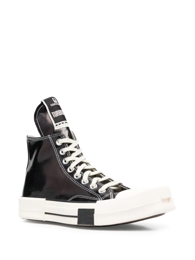 Rick Owens Drkshdw X Converse Drkstar High Top Sneakers - Unisex - Cotton/rubber In Black