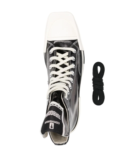 Rick Owens Drkshdw X Converse Drkstar High Top Sneakers - Unisex - Cotton/rubber In Black