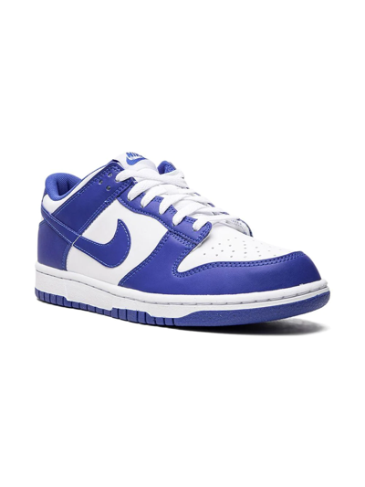 Shop Nike Dunk Low "racer Blue" Sneakers In White