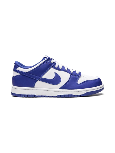 Shop Nike Dunk Low "racer Blue" Sneakers In White