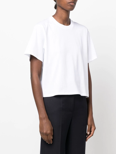 Shop Loulou Studio Relaxed Short-sleeve T-shirt In White