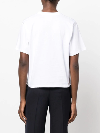 Shop Loulou Studio Relaxed Short-sleeve T-shirt In White