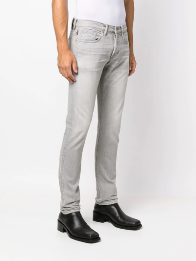 Shop Tom Ford Stonewashed Skinny-cut Jeans In Grey