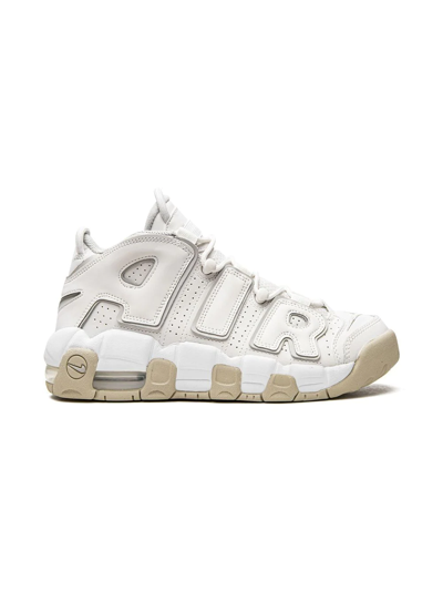 Nike Kids' Air More Uptempo "phantom" Sneakers In  Phantom,white,sanddrift,light Iron Ore | ModeSens