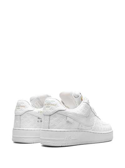 Shop Nike X Louis Vuitton Air Force 1 Low Sneakers In White
