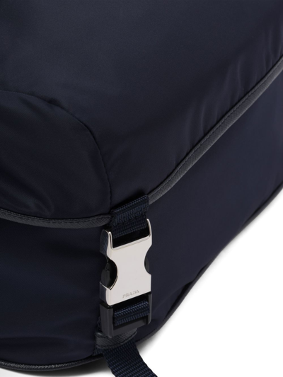 Shop Prada Re-nylon Messenger Bag In Blue