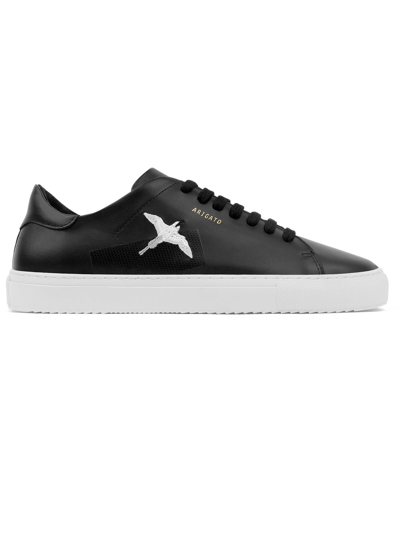 Shop Axel Arigato Black Leather Clean 90 Sneakers In Nero
