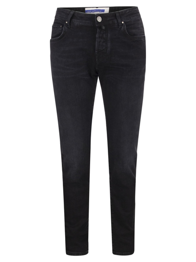 Shop Jacob Cohen Nick - Slim-fit Jeans In Black