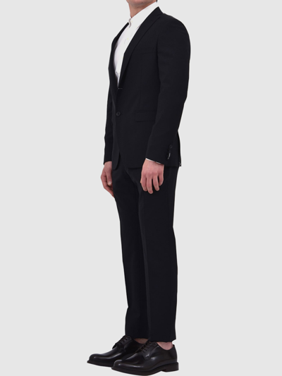 Shop Tonello Two-piece Black Suit