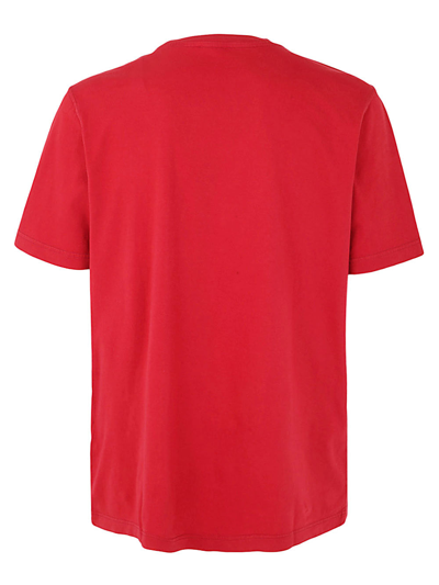 Shop Diesel Logo T-shirt In Q Red