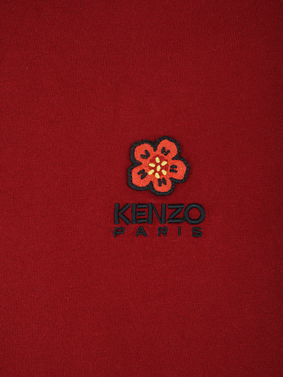 Shop Kenzo Crest Logo Classic T Shirt In Bordeaux