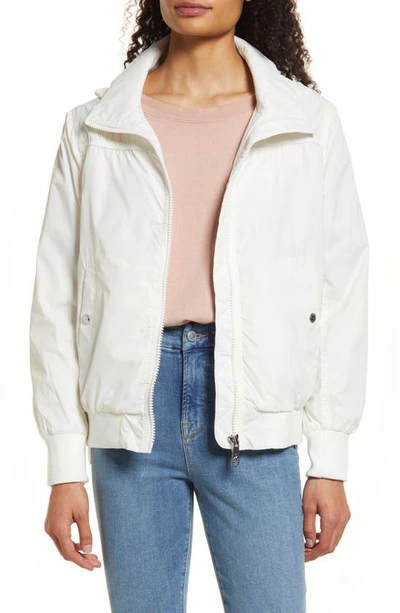 Shop Sam Edelman Windbreaker Jacket With Packable Hood In White