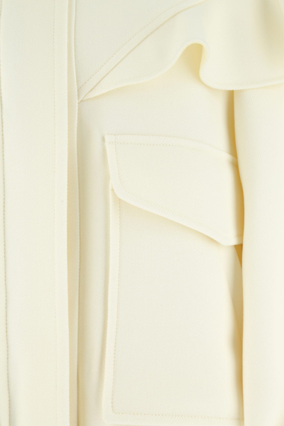 Shop Chloé Ivory Wool Blend Bomber Jacket White Chloe Donna 36f