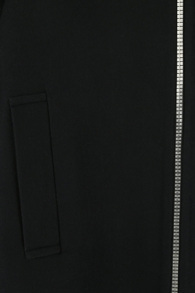 Givenchy Double Face Wool Blend Belted Zip Coat