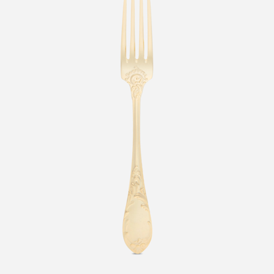 Dolce & Gabbana 24k Gold Plated Dinner Fork In Multicolor