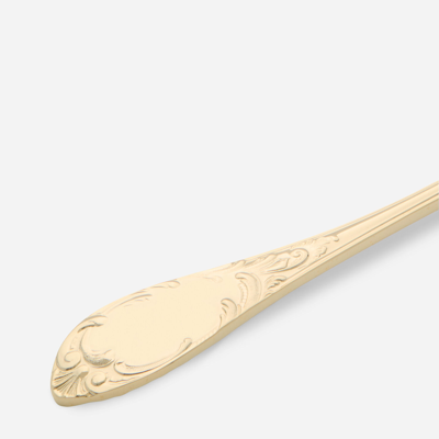 Dolce & Gabbana 24k Gold Plated Dinner Fork In Multicolor