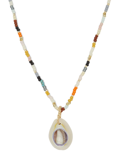 Shop Anni Lu Shelly Eldorado Pendant Necklace In Gold