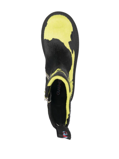 Camperlab Mid-calf Textured Boots In Yellow