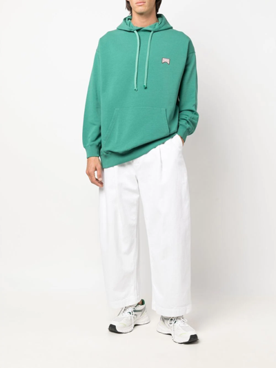 Shop Camper 'out Of Office' Drawstring Hoodie In Green