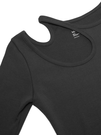 Low Classic Cut-out Detail T-shirt In Grau