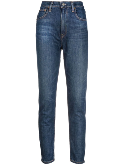 Shop Polo Ralph Lauren High-rise Skinny Jeans In Blau