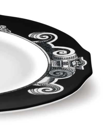 Gucci Cat Charger Plate (set Of 2) In Weiss