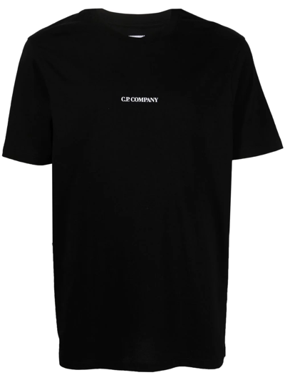 Shop C.p. Company Logo-print T-shirt In Schwarz