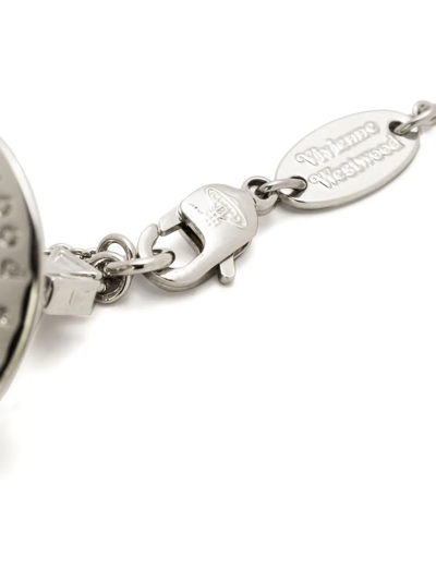 Shop Vivienne Westwood 3d Orb-charm Bracelet In Silber
