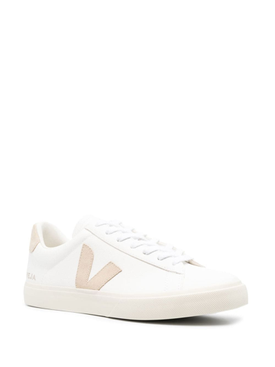 Shop Veja Campo Low-top Lace-up Sneakers In Weiss