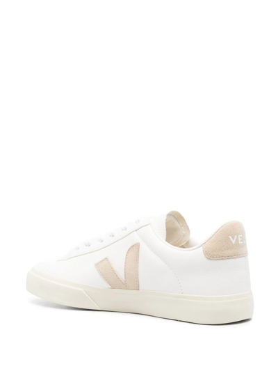 Shop Veja Campo Low-top Lace-up Sneakers In Weiss