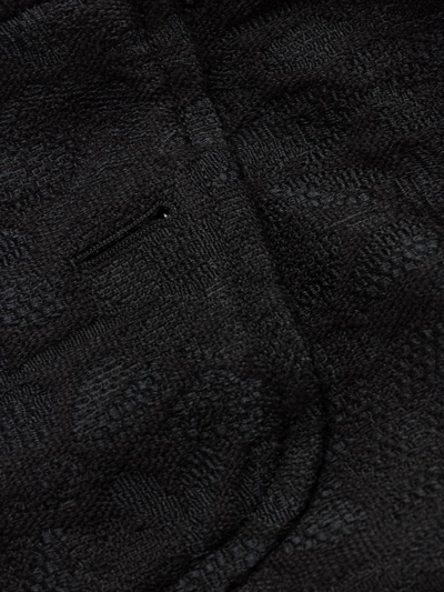 Dsquared2 Floral Pattern Single-breasted Coat In Schwarz