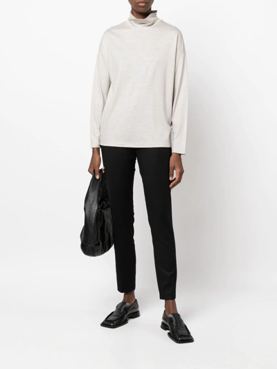 Fabiana Filippi Bead-detail Drawstring Trousers In Schwarz