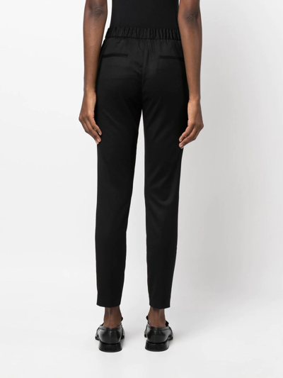 Fabiana Filippi Bead-detail Drawstring Trousers In Schwarz